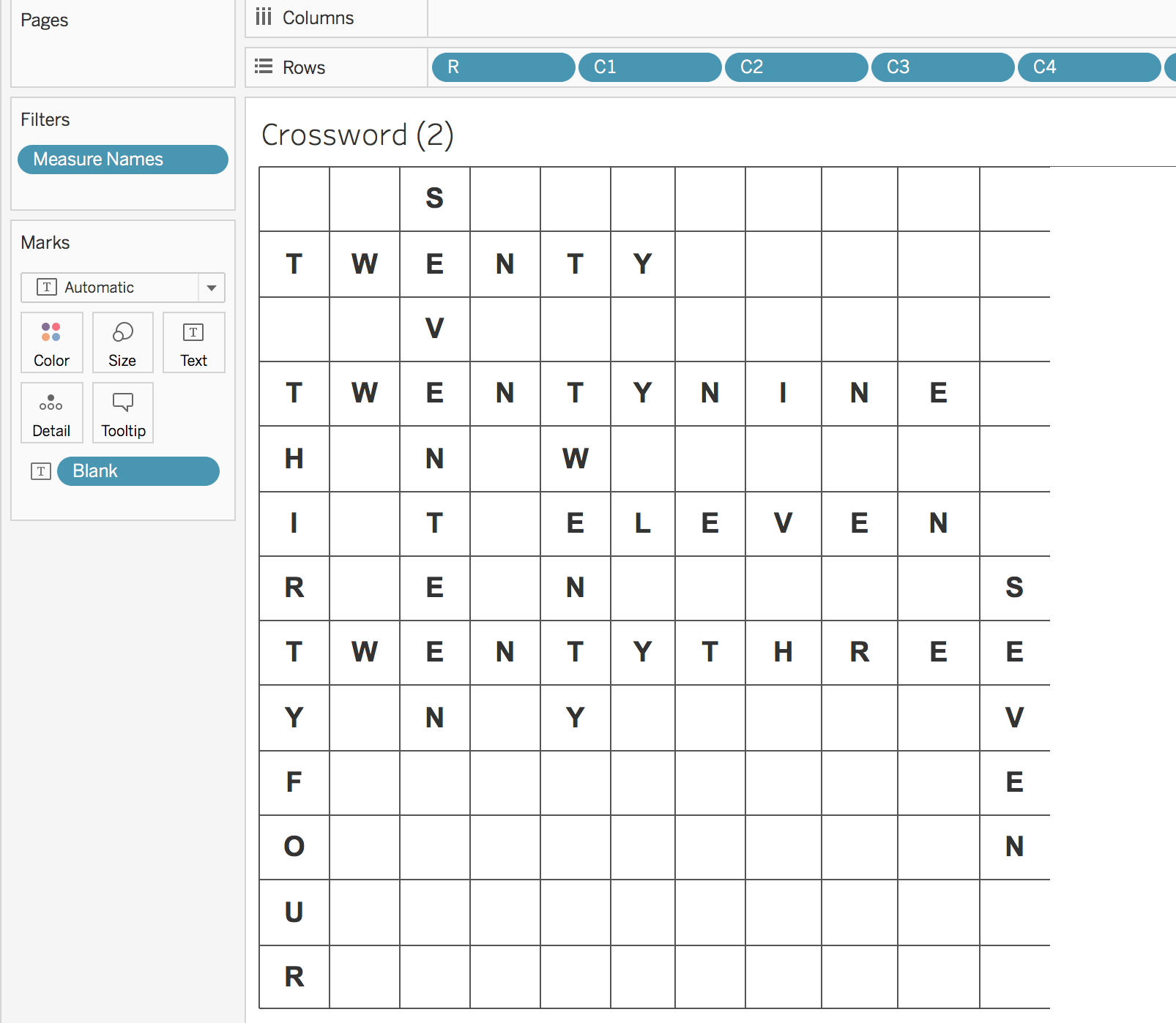 Bar Chart Crossword Clue